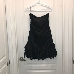 Suzy Shier Black Strapless Dress